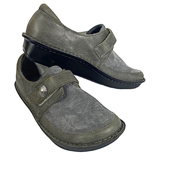 ALEGRIA Women’s Brenna Gray Suede Leather Loafer Size EU 37 US 6.5 New - Picture 8 of 10